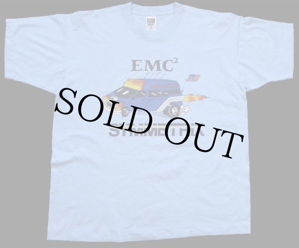 90s EMC SYMMETRIX エコノライン バン フレイムス 星条旗 両面プリント 