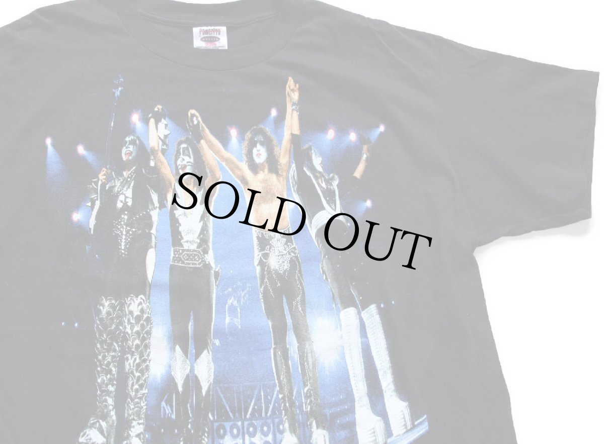 画像1: 00s KISS THE FAREWELL TOUR 1973-2000 両面プリント コットン バンドTシャツ 黒 2XL★特大 (1)