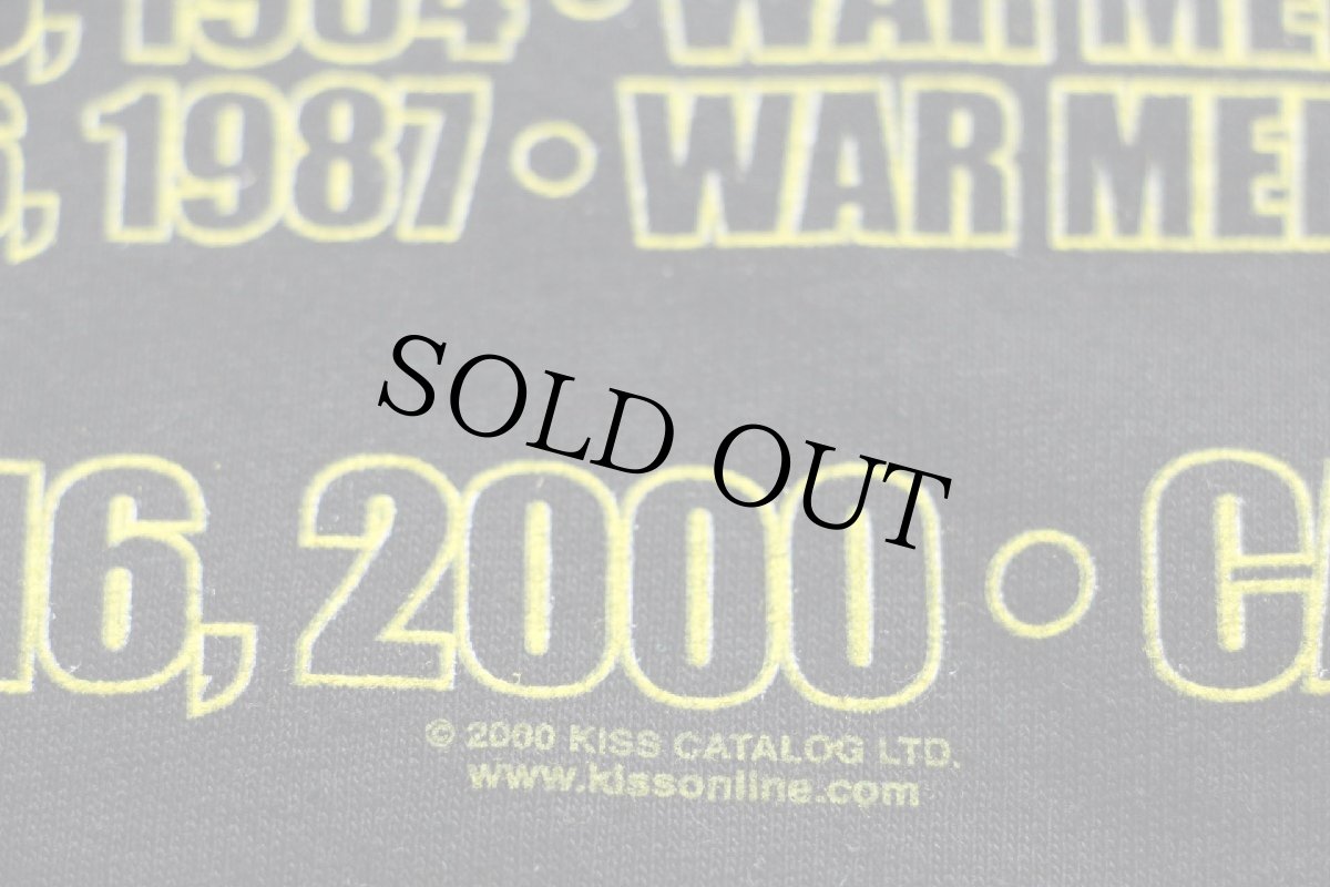 画像4: 00s KISS THE FAREWELL TOUR 1973-2000 両面プリント コットン バンドTシャツ 黒 2XL★特大 (4)