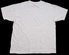 画像3: 90s USA製 MY HEART IS IN ALASKA アニマル ハート ツリー フラワー アート コットンTシャツ 生成り XL (3)