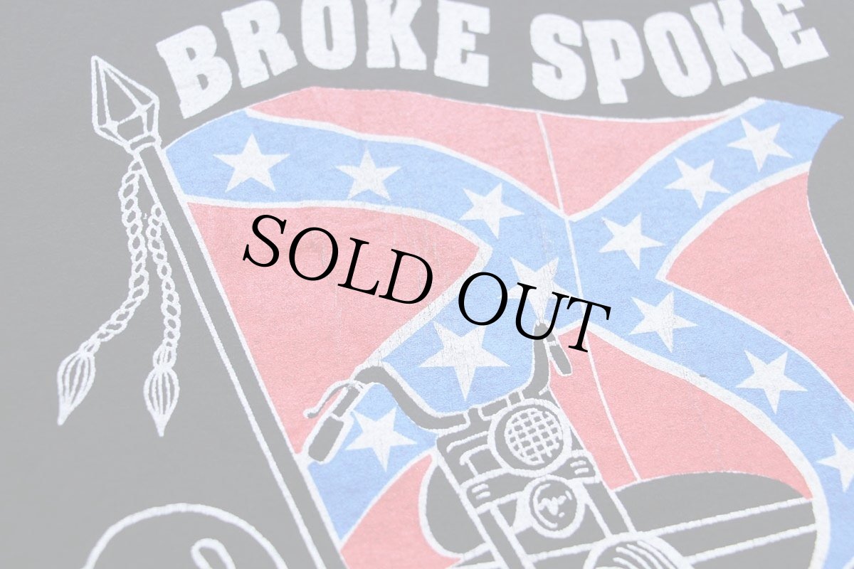 画像4: 00s BROKE SPOKE KILN, MISSISSIPPI レベルフラッグ 両面プリント Tシャツ 黒 L (4)