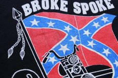 画像4: 00s BROKE SPOKE KILN, MISSISSIPPI レベルフラッグ 両面プリント Tシャツ 黒 L (4)