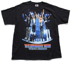 画像2: 00s KISS THE FAREWELL TOUR 1973-2000 両面プリント コットン バンドTシャツ 黒 2XL★特大 (2)