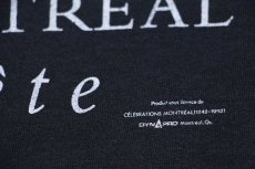 画像4: 90s カナダ製 350 ANS MONTREAL fete アート コットンTシャツ 黒 フェード XL (4)