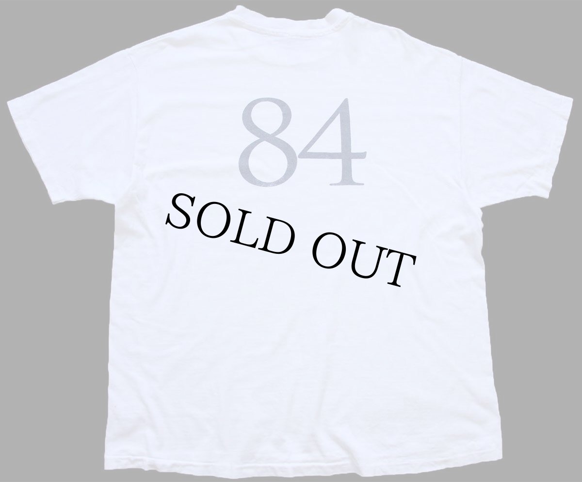 画像3: 90s USA製 Hanes T2 バスケットボール 84 ナンバリング 両面プリント コットンTシャツ 白 XL (3)