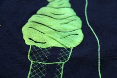 画像4: 90s USA製 I had a Whirl Whip in Stanley North Dakota ソフトクリーム 蛍光プリント Tシャツ 黒 XL (4)