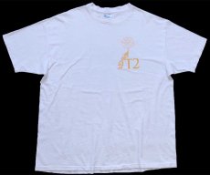 画像2: 90s USA製 Hanes T2 バスケットボール 84 ナンバリング 両面プリント コットンTシャツ 白 XL (2)