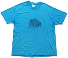 画像2: 90s USA製 Hanes Gila County Courthouse, Globe, Arizona, 1906 Tシャツ 青 XL (2)
