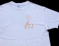 画像1: 90s USA製 Hanes T2 バスケットボール 84 ナンバリング 両面プリント コットンTシャツ 白 XL (1)