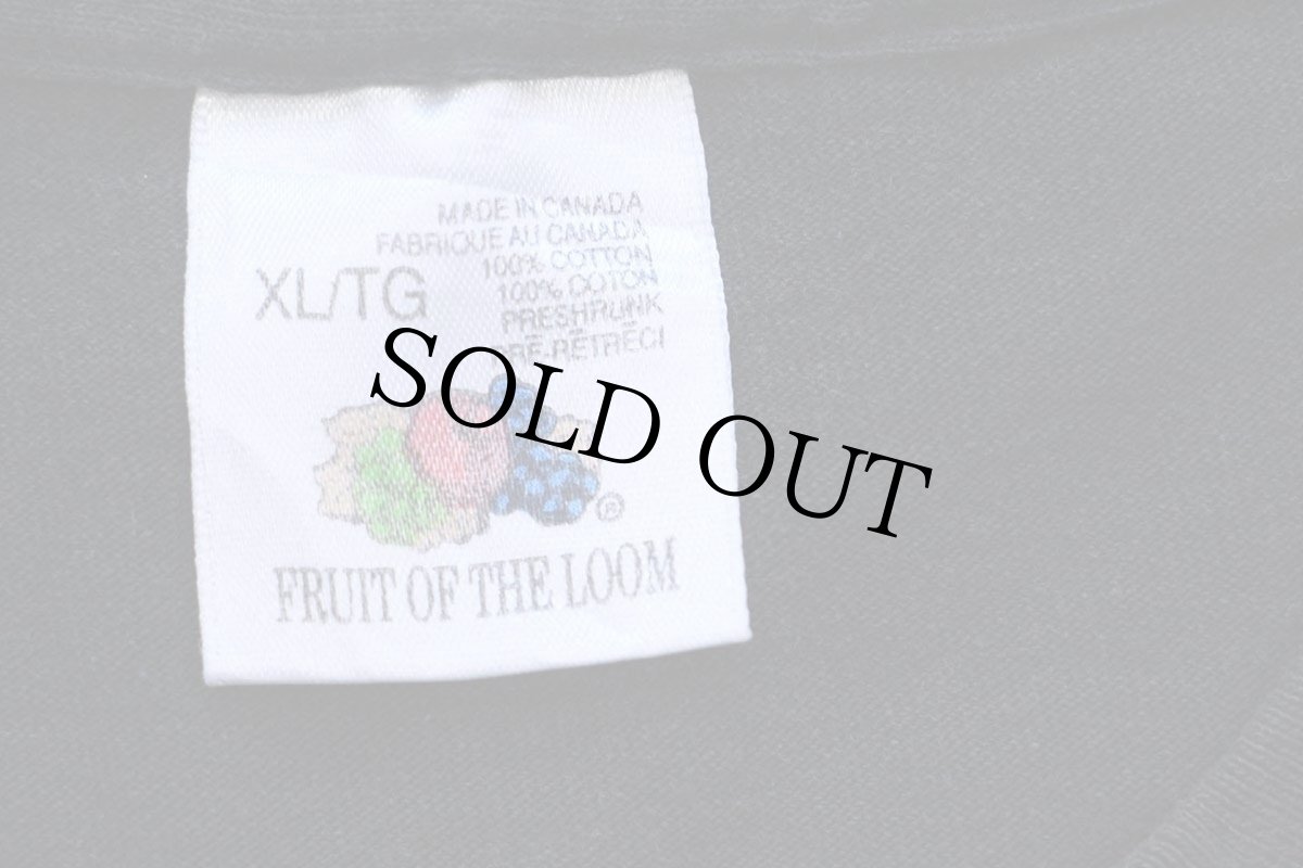 画像5: 90s カナダ製 350 ANS MONTREAL fete アート コットンTシャツ 黒 フェード XL (5)