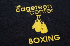 画像4: 80s USA製 RUSSELLラッセル THE cageteen center BOXING Tシャツ 黒 XL (4)