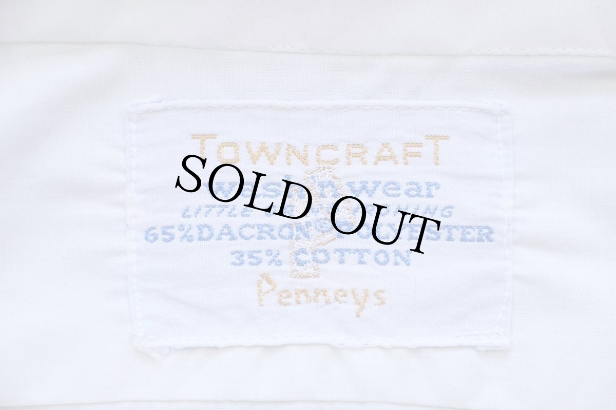 画像4: 70s Penneys TOWNCRAFT 半袖 シャツ 白 (4)