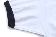 画像6: RED HOT CHILI PEPPERS レッドホットチリペッパーズ コットン バンド リンガーTシャツ 白×黒 L (6)