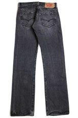 画像3: Levi'sリーバイス 501 USED加工 ブラック デニムパンツ w29 L32★SDP3279 (3)