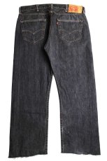 画像3: Levi'sリーバイス 501 ペンキ飛び カットオフ 先染め ブラック デニムパンツ w38★SDP3271 (3)