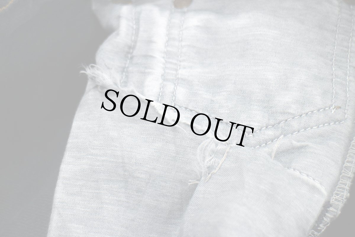 画像8: 90s USA製 Levi'sリーバイス 501 後染め カラーデニムパンツ 紺 W32 (8)