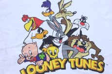 画像4: LOONEY TUNES キャラクター コットンTシャツ 白 XL (4)