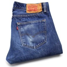 画像1: メキシコ製 Levi'sリーバイス 501 デニムパンツ ヒゲ w33 L34★SDP3311 (1)