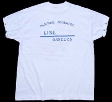 画像3: 90s USA製 TEXAS LINE DANCERS 両面プリント スタッズ カスタム Tシャツ 白 XL (3)