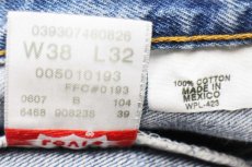 画像7: 00s メキシコ製 Levi'sリーバイス 501 デニムパンツ w38 L32★SDP3156 (7)