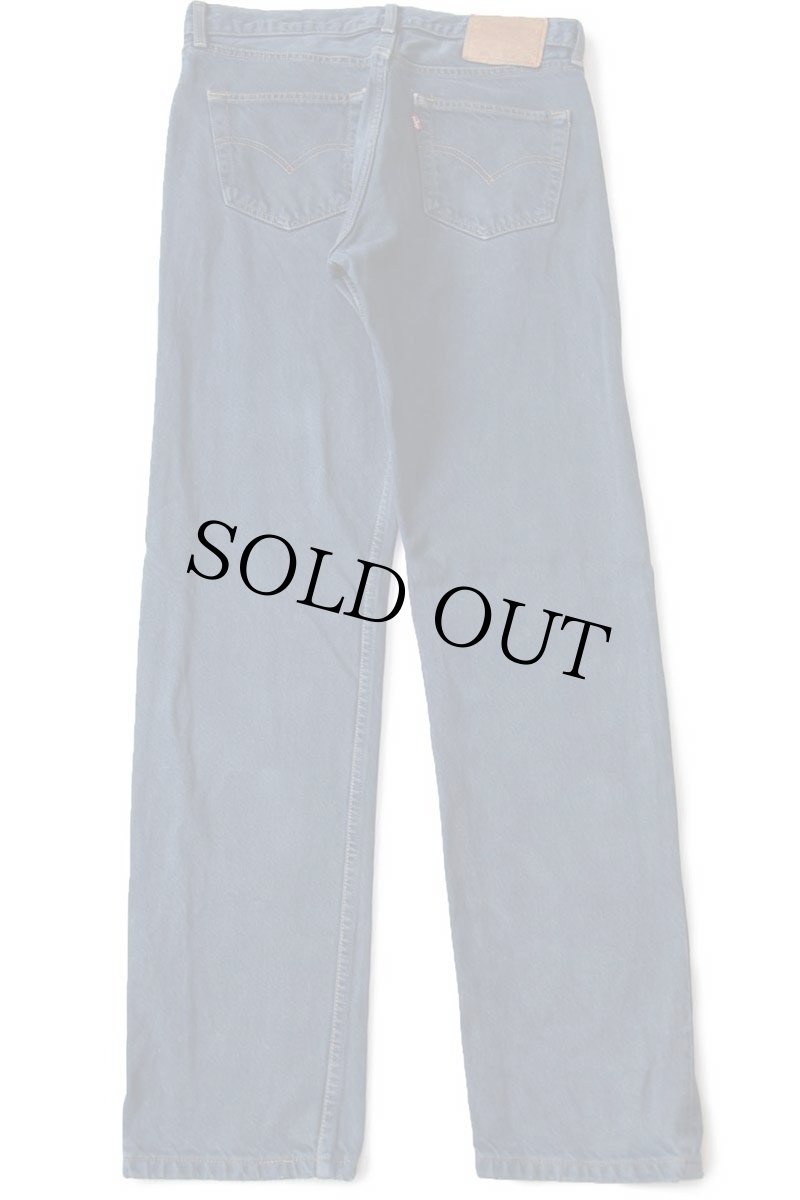 画像3: 90s USA製 Levi'sリーバイス 501 後染め カラーデニムパンツ 紺 W32 (3)