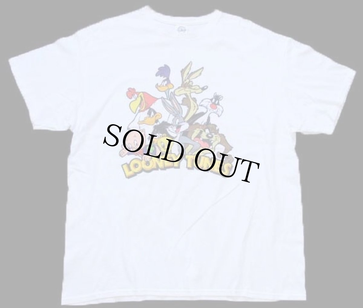画像2: LOONEY TUNES キャラクター コットンTシャツ 白 XL (2)