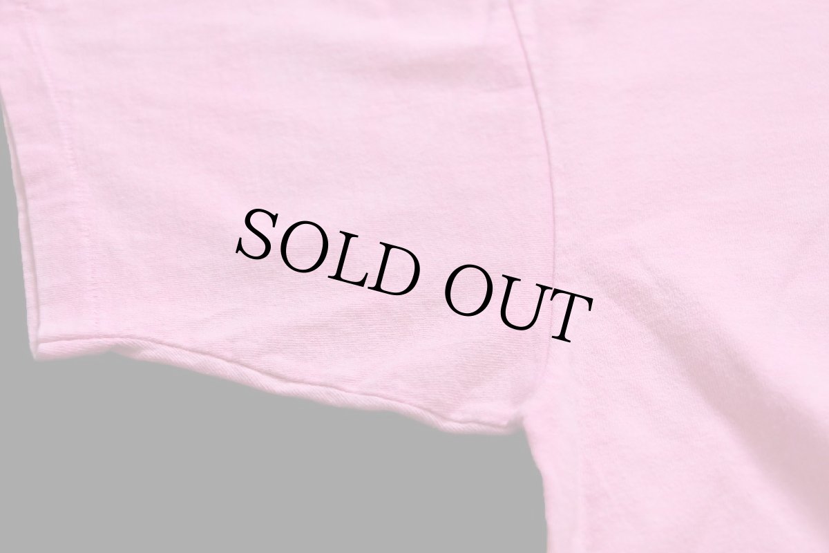 画像6: 90s USA製 DELTA AIR LINES ロゴ ピグメントダイ コットンTシャツ ピンク M (6)