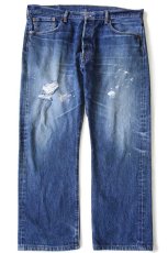 画像2: メキシコ製 Levi'sリーバイス 501 ペンキ飛び&ダメージ デニムパンツ ヒゲ w38 L30★SDP3354 (2)
