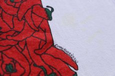画像5: 90s USA製 Hog Wild over Chiles ピッグ トウガラシ アート コットンTシャツ 白 L (5)