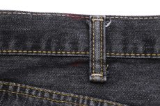 画像7: Levi'sリーバイス 501 ペンキ飛び カットオフ 先染め ブラック デニムパンツ w38★SDP3271 (7)