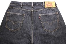画像5: Levi'sリーバイス 501 ペンキ飛び カットオフ 先染め ブラック デニムパンツ w38★SDP3271 (5)