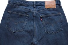 画像5: 90s USA製 Levi'sリーバイス 501 後染め カラーデニムパンツ 紺 w32 (5)