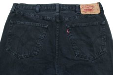画像5: Levi'sリーバイス 501 後染め ブラック デニムパンツ カスタム w38★SDP3046 (5)