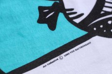 画像5: 90s USA製 BA-LOONY SHORE ACRES RESORT アート 染み込みプリント コットンTシャツ 白 L (5)