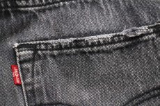 画像8: Levi'sリーバイス 501 USED加工 ブラック デニムパンツ w29 L32★SDP3279 (8)