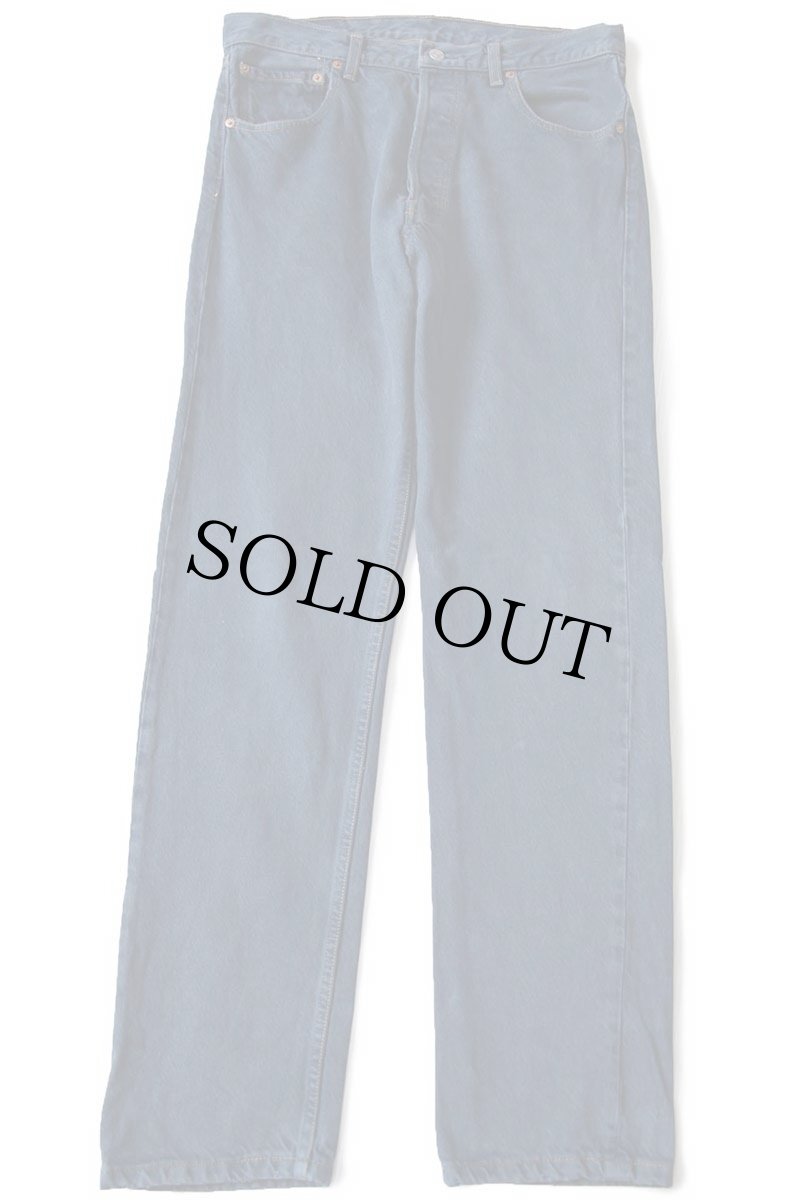 画像2: 90s USA製 Levi'sリーバイス 501 後染め カラーデニムパンツ 紺 W32 (2)