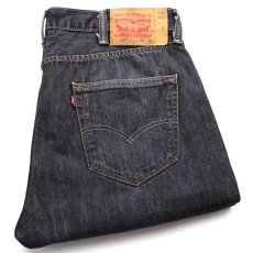 画像1: Levi'sリーバイス 501 ペンキ飛び カットオフ 先染め ブラック デニムパンツ w38★SDP3271 (1)