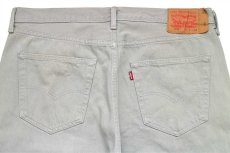 画像5: メキシコ製 Levi'sリーバイス 501 後染め カラーデニムパンツ グレー w36 L34★SDP3031 (5)