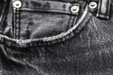 画像7: Levi'sリーバイス 501 USED加工 ブラック デニムパンツ w29 L32★SDP3279 (7)
