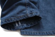 画像10: 90s USA製 Levi'sリーバイス 501 後染め カラーデニムパンツ 紺 w32 (10)