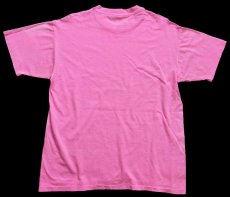 画像3: 90s USA製 DELTA AIR LINES ロゴ ピグメントダイ コットンTシャツ ピンク M (3)