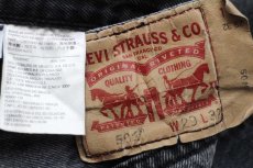 画像6: Levi'sリーバイス 501 USED加工 ブラック デニムパンツ w29 L32★SDP3279 (6)