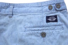 画像6: 90s USA製 DOCKERSドッカーズ ツータック コットン シャンブレー ショートパンツ w38★D Levi'sリーバイス ショーツ (6)