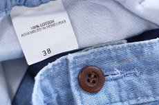 画像4: 90s DOCKERSドッカーズ ツータック コットン シャンブレー ショートパンツ w38★A Levi'sリーバイス ショーツ (4)