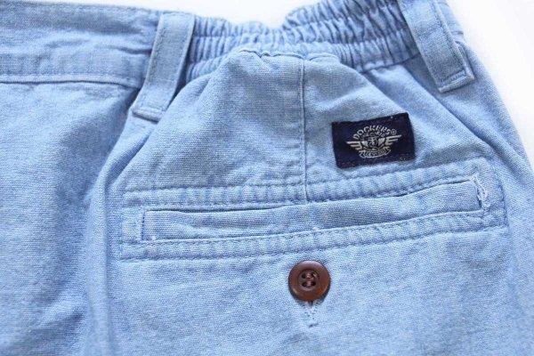 90s DOCKERSドッカーズ ツータック コットン シャンブレー ショート