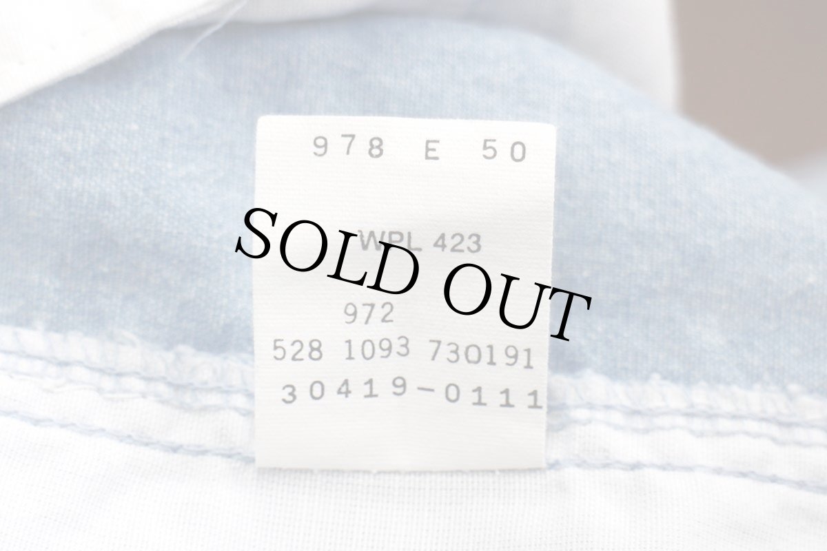 画像5: 90s USA製 DOCKERSドッカーズ ツータック コットン シャンブレー ショートパンツ w38★C Levi'sリーバイス ショーツ (5)