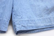 画像7: 90s USA製 DOCKERSドッカーズ ツータック コットン シャンブレー ショートパンツ w38★D Levi'sリーバイス ショーツ (7)