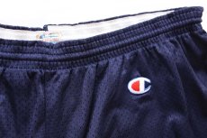 画像3: 80s Championチャンピオン CORTLAND XXL ATHLETICS 三段中抜き メッシュ ショートパンツ 濃紺 XL★ショーツ (3)