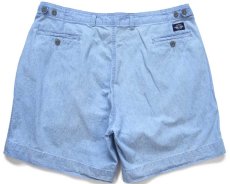 画像2: 90s USA製 DOCKERSドッカーズ ツータック コットン シャンブレー ショートパンツ w38★D Levi'sリーバイス ショーツ (2)