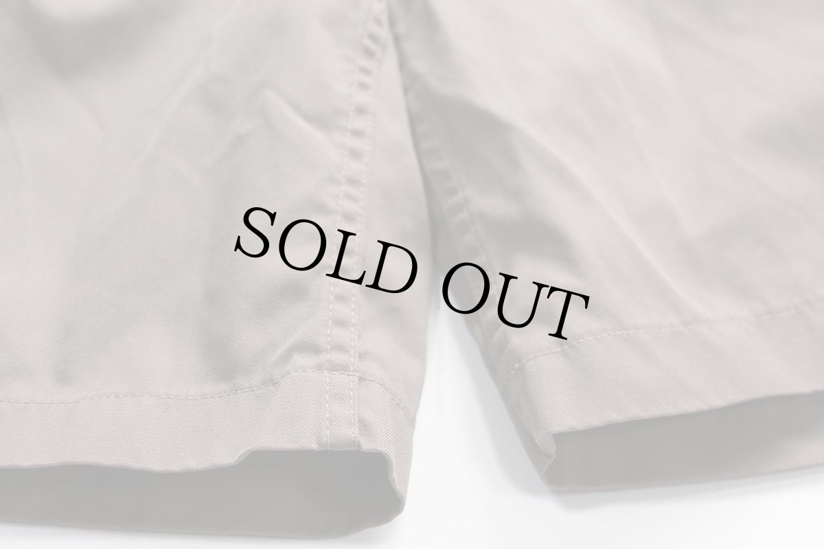 画像7: 00s イタリア軍 ツータック コットンツイル グルカショーツ ショートパンツ グレーブラウン 1★B (7)